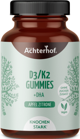 Saftgold D3/K2 Gummies Apfel Zitrone + DHA (80 Stück)