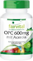 Thumbnail - OPC 600mg mit Acerola (90 Kapseln)