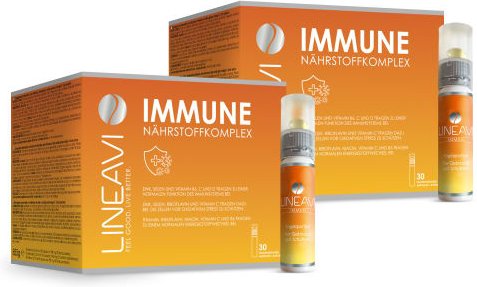 Immun 2-Monatspackung (2x30x25ml Trinkfläschchen + 2x30 Omega 3 Kapseln)