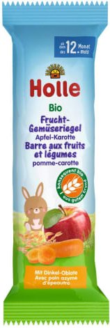 Thumbnail - Bio-Frucht-Gemüseriegel Apfel-Karotte ab dem 12. Monat (25g)
