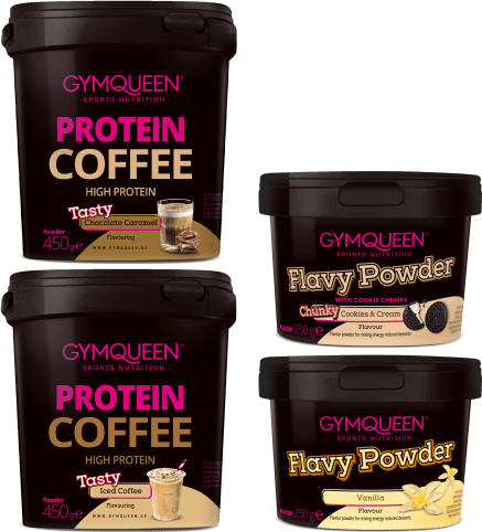 Protein Coffee 2er Pack + 2x Flavy Powder