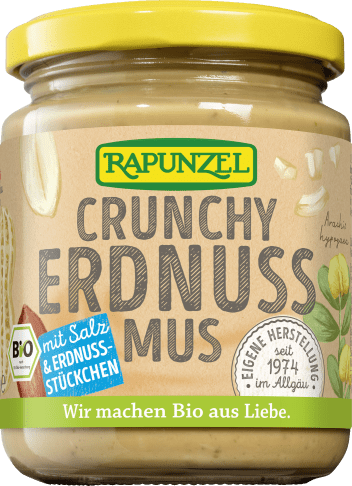 Erdnussmus Crunchy mit Salz bio (250g)