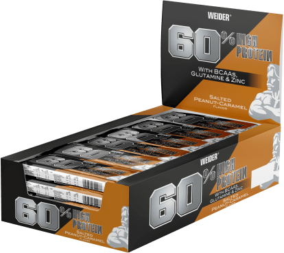 60% Protein Bar - 24x45g - Salted Peanut Caramel