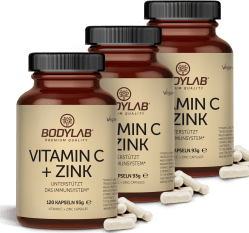 3 x Vitamin C + Zink (3 x 120 Kapseln)