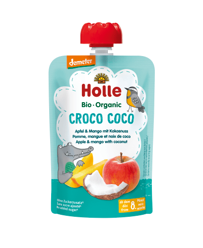 Demeter Croco Coco - Pouchy Apfel & Mango mit Kokosnuss ab dem 8. Monat (100g)