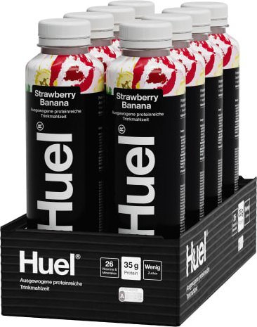 Huel Black Edition Trinkmahlzeit - 500ml - Strawberry Banana