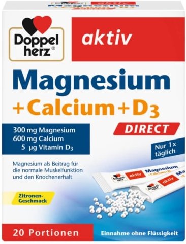 Magnesium + Calcium + D3 Direct (20 Portionen)