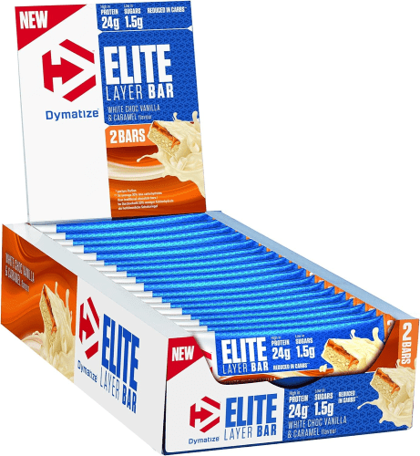 Elite Layer Bar - 18x60g - White Choc Vanilla & Caramel