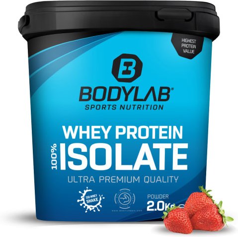 Whey Protein Isolat - 2000g - Erdbeer