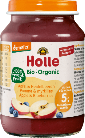 Apfel & Heidelbeeren - 190g - Demeter ab dem 5. Monat