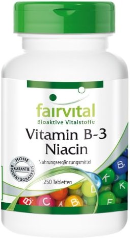 Vitamin B-3 Niacin (250 Tabletten)
