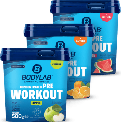 3 x Concentrated Pre Workout (500g)
