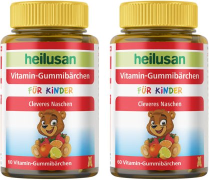 Doppelpack Heilusan Vitamin Gummibärchen (2x60 Stück)