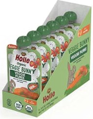 Demeter Veggie Bunny - 12x100g - Pouchy Karotte & Süsskartoffel mit Erbsen ab dem 6. Monat