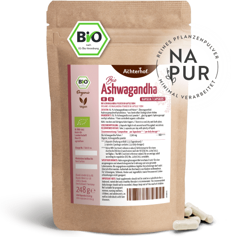 Ashwagandha Kapseln Bio Nachfüllpack (400 Kapseln)