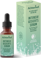 Intensiv Gesichtsserum mit Bio Aloe Vera Saft + Bio Lotosblüte und Hyaluronsäure (30ml)