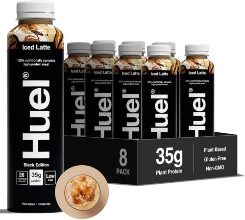 Thumbnail - Huel Black Edition Trinkmahlzeit - 8x500ml - Caffè Latte