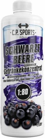 C.P. Sports Getränkekonzentrat - 1000ml - Schwarze Johannisbeere