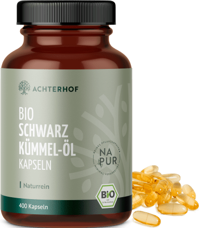 Bio Schwarzkümmel-Öl Kapseln (400 Kapseln)