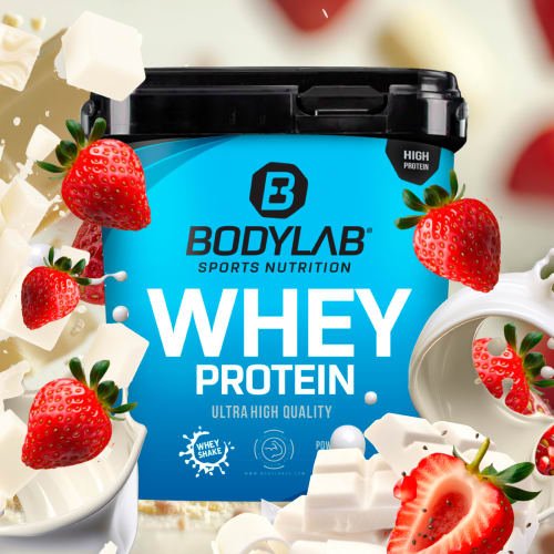 Whey Protein - 1000g - Erdbeer mit weißen Chocolate Chunks