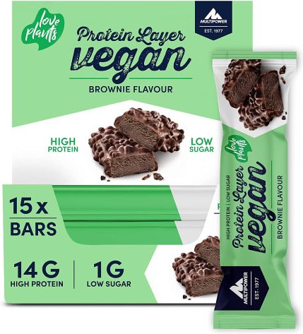 Vegan Protein Layer - 15x55g - Brownie