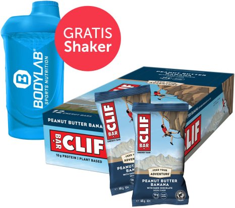 Clif Bar (12x68g) Bodylab24 Shaker gratis