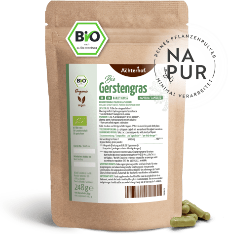 Bio Gerstengras Kapseln Nachfüllpack (400 Kapseln)