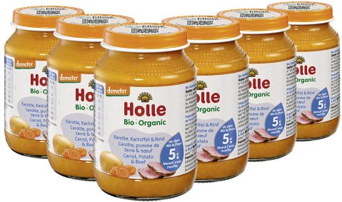 Karotten Kartoffeln & Rind - 6x190g - Demeter ab dem 5. Monat