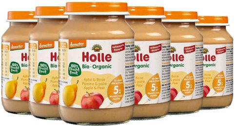 Apfel & Birne - 6x190g - Demeter ab dem 5. Monat