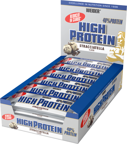40% High Protein Bar - 24 x 50g - Stracciatella