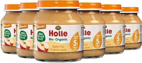 Apfel pur - 6x125g - Demeter ab dem 5. Monat