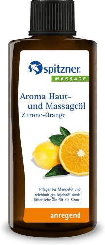 Aroma Haut- und Massageöl Zitrone-Orange (190ml)