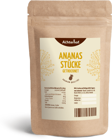 Ananasstücke getrocknet & gezuckert (500g)