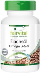 Flachsöl Leinöl Omega-3-6-9 (120 Kapseln)
