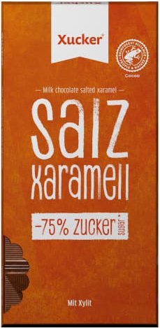 Vollmilch Xylit-Schokolade Salz-Karamell (80g)
