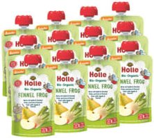 Demeter Fennel Frog - 12x100g - Pouchy Birne mit Apfel & Fenchel ab dem 6. Monat