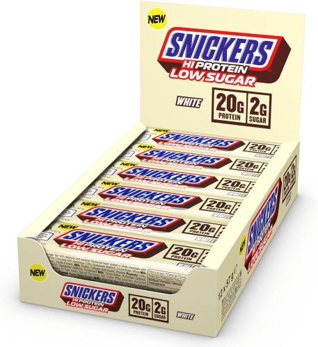 Snickers Low Sugar High Protein Bar - 12x57g - White Chocolate