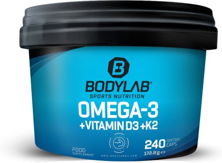 Omega 3 + D3 + K2 (Omega-3 Triglycerid + Vitamine) (240 Kapseln)