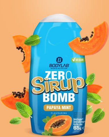 ZERO Sirup BOMB - 65ml - Papaya Mint