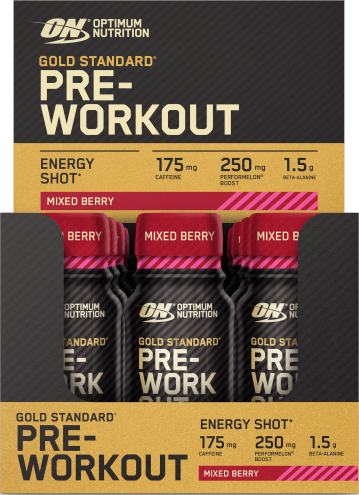 Gold Standard Pre Workout SHOT - 12x60ml - Mixed Berry