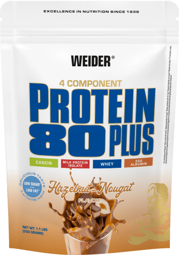 Protein 80 Plus - 500g - Haselnuss-Nougat