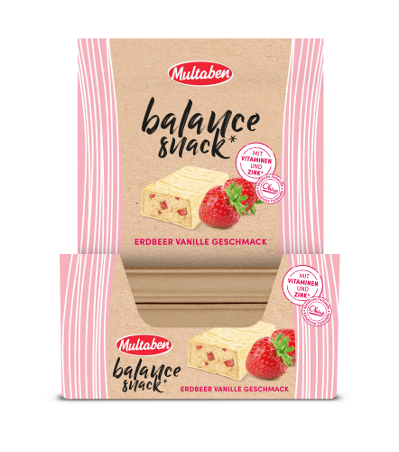 Balance Snack Riegel - 18x38g - Erdbeer Vanille