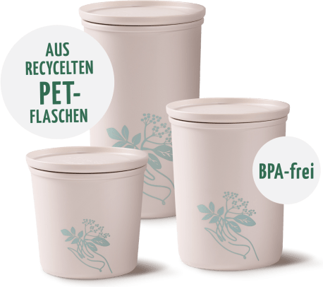 Frischhaltedosen 3er-Set aus recyceltem Kunststoff (rPET)
