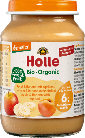 Apfel & Banane mit Aprikose - 190g - Demeter ab dem 6. Monat