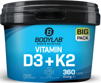 BIG PACK Vitamin D3 + K2 (360 Kapseln)