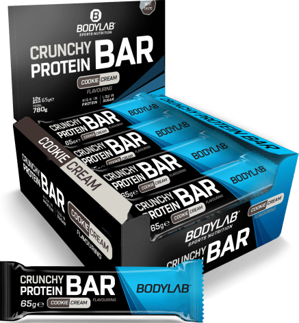 Crunchy Protein Bar Deluxe - 12x65g - Cookie Cream Flavouring