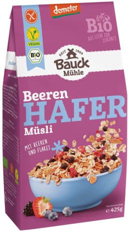 Hafermüsli mit Beeren demeter (425g)