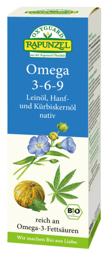Omega 3-6-9 Lein-, Hanf- und Kürbiskernöl nativ (250ml)