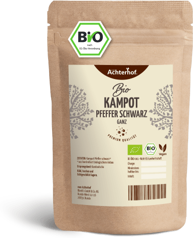 Kampot Pfeffer schwarz ganz Bio (250g)