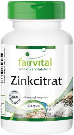 Zinkcitrat mit 50mg Zink (90 Kapseln)